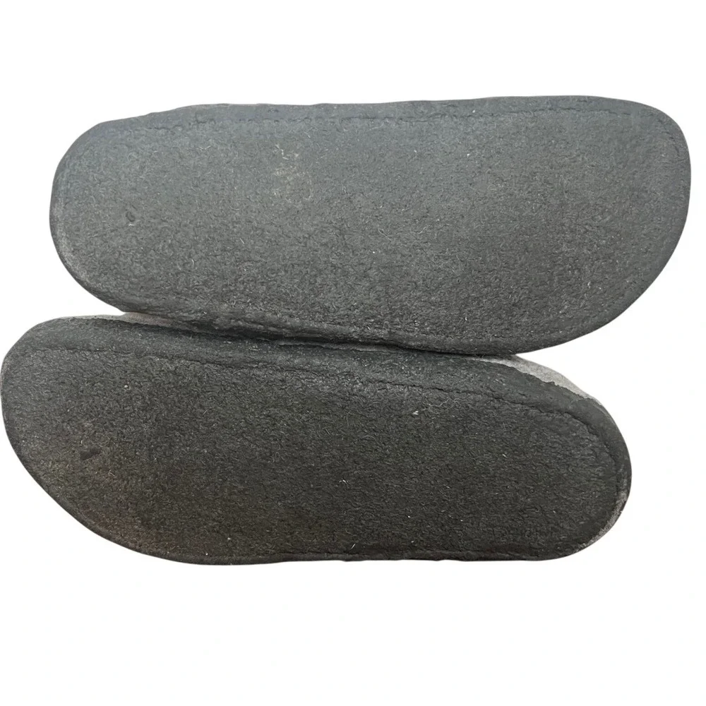 Birkenstock Andermatt Slipper Boot Light Gray Kids Size 2 Wool Felt House Shoes